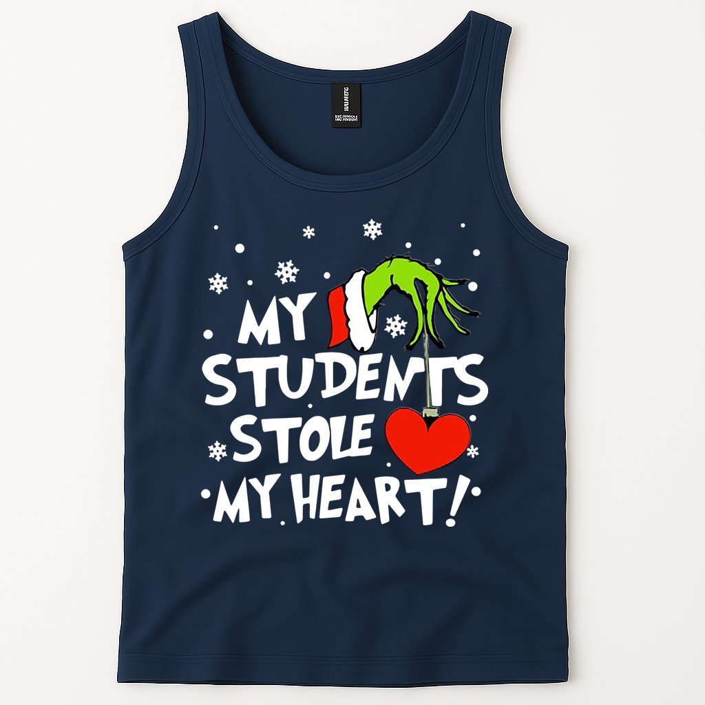 My Students Stole My Heart Christmas Tank Top