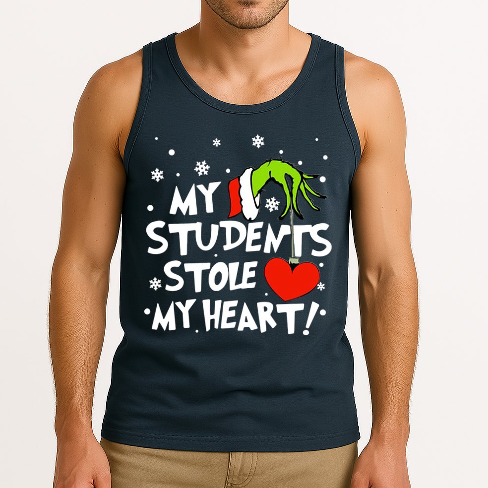 My Students Stole My Heart Christmas Tank Top