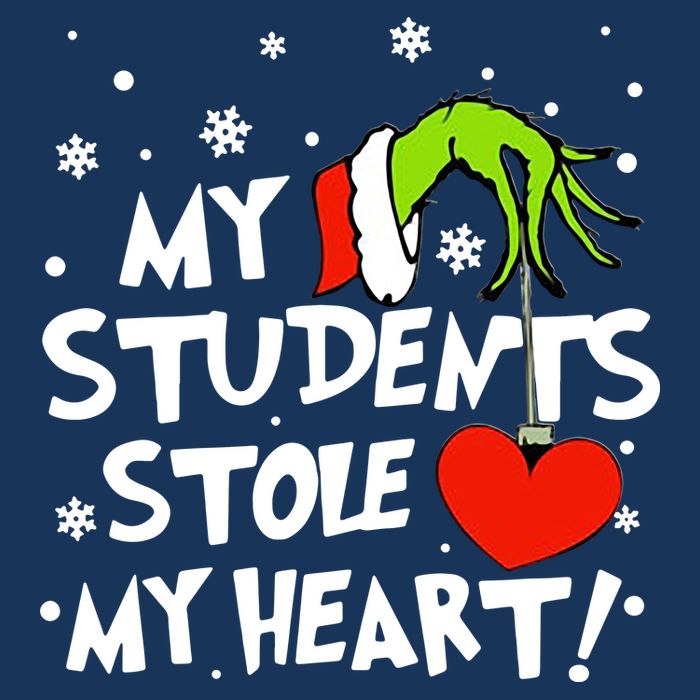 My Students Stole My Heart Christmas Short Acrylic Beanie