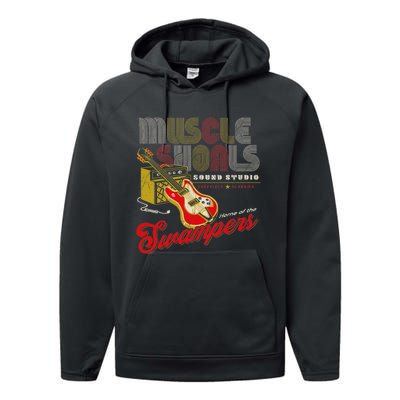 Muscle Shoals Sound Guitar Music Lovers Performance Fleece Hoodie