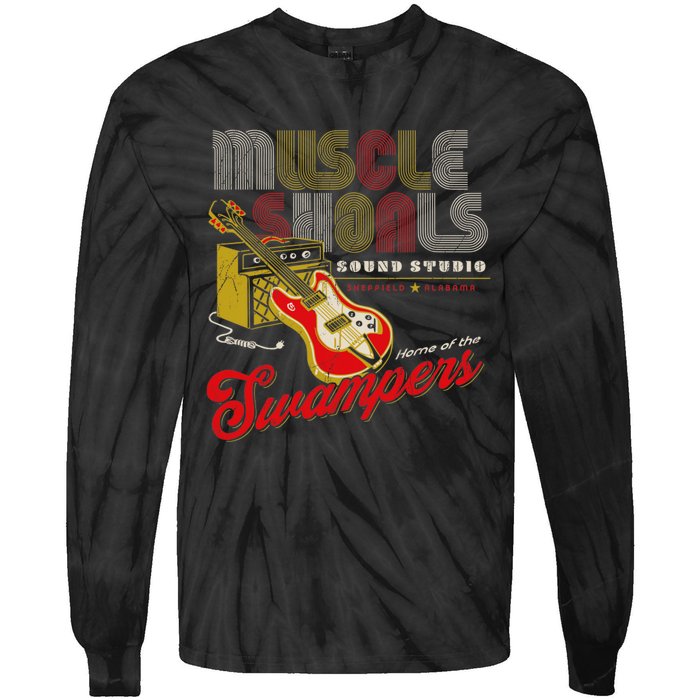 Muscle Shoals Sound Guitar Music Lovers Tie-Dye Long Sleeve Shirt