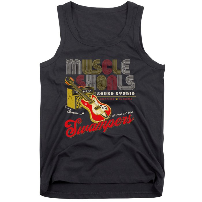 Muscle Shoals Sound Guitar Music Lovers Tank Top