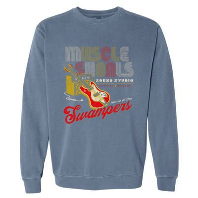 Muscle Shoals Sound Guitar Music Lovers Garment-Dyed Sweatshirt