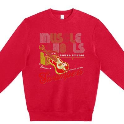 Muscle Shoals Sound Guitar Music Lovers Premium Crewneck Sweatshirt