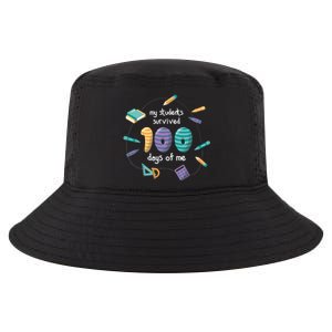 My Students Survived 100 Days Of Me Math History Teacher Funny Gift Cool Comfort Performance Bucket Hat