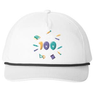 My Students Survived 100 Days Of Me Math History Teacher Funny Gift Snapback Five-Panel Rope Hat