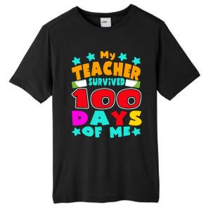 My Students Survived 100 Days Of Me Teacher Student Funny Gift Tall Fusion ChromaSoft Performance T-Shirt