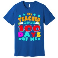 My Students Survived 100 Days Of Me Teacher Student Funny Gift Premium T-Shirt