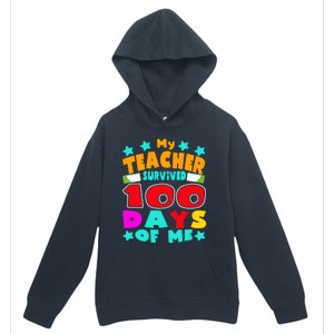 My Students Survived 100 Days Of Me Teacher Student Funny Gift Urban Pullover Hoodie