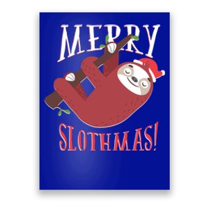 Merry Slothmas Sloth Christmas Pajama For Sloth Lovers Funny Gift Poster