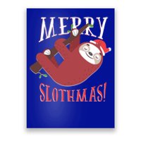 Merry Slothmas Sloth Christmas Pajama For Sloth Lovers Funny Gift Poster