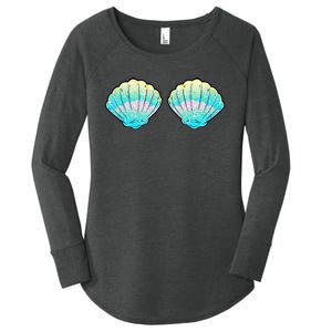 Mermaid Sea Shell Bra Birthday Costume  Women's Perfect Tri Tunic Long Sleeve Shirt