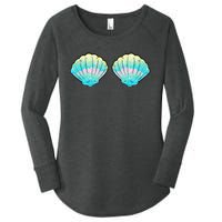 Mermaid Sea Shell Bra Birthday Costume  Women's Perfect Tri Tunic Long Sleeve Shirt