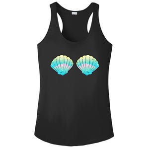 Mermaid Sea Shell Bra Birthday Costume  Ladies PosiCharge Competitor Racerback Tank