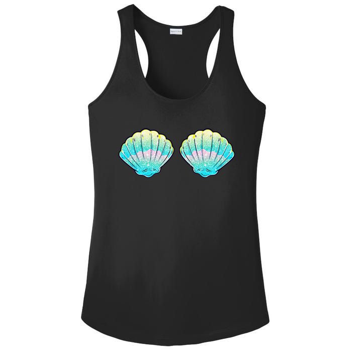 Mermaid Sea Shell Bra Birthday Costume  Ladies PosiCharge Competitor Racerback Tank