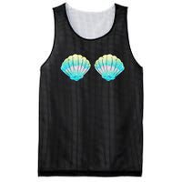 Mermaid Sea Shell Bra Birthday Costume  Mesh Reversible Basketball Jersey Tank