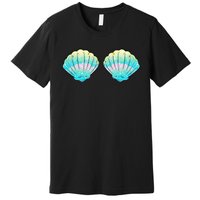 Mermaid Sea Shell Bra Birthday Costume  Premium T-Shirt