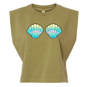 Mermaid Sea Shell Bra Birthday Costume  Garment-Dyed Women's Muscle Tee