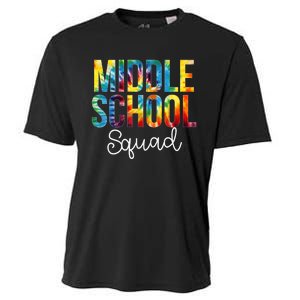 Middle School Squad Tie Dye Appreciation Day Back To School Cooling Performance Crew T-Shirt