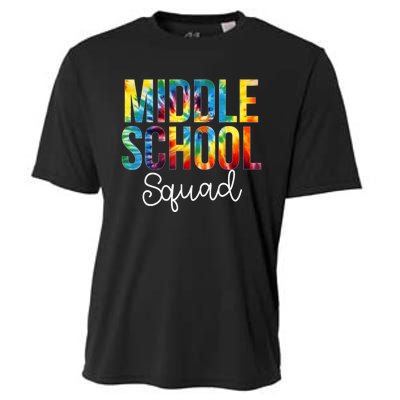 Middle School Squad Tie Dye Appreciation Day Back To School Cooling Performance Crew T-Shirt