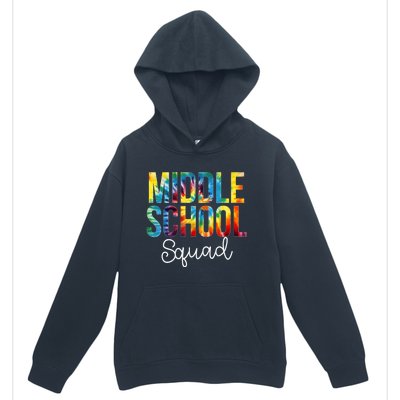 Middle School Squad Tie Dye Appreciation Day Back To School Urban Pullover Hoodie