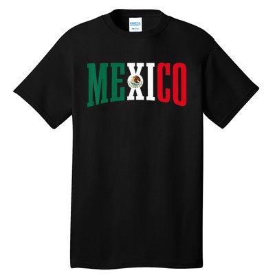 Mexico Sports Style Retro Mexican Flag Pride Tall T-Shirt