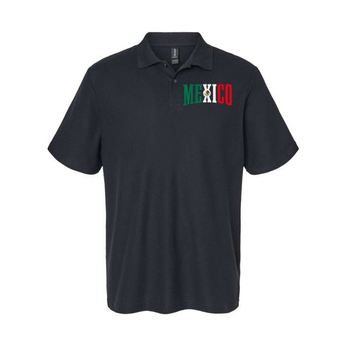 Mexico Sports Style Retro Mexican Flag Pride Softstyle Adult Sport Polo