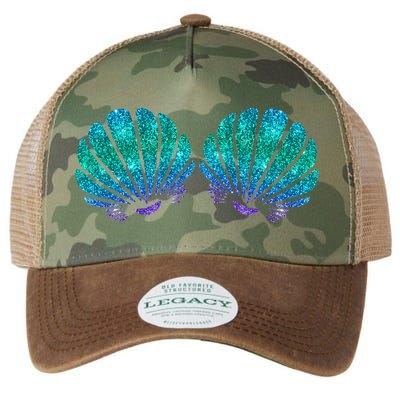 Mermaid Sea Shell Bra Costume Legacy Tie Dye Trucker Hat