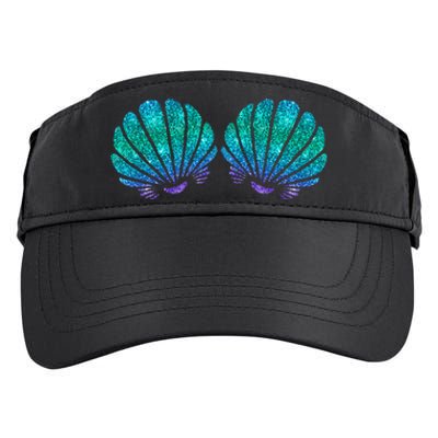 Mermaid Sea Shell Bra Costume Adult Drive Performance Visor