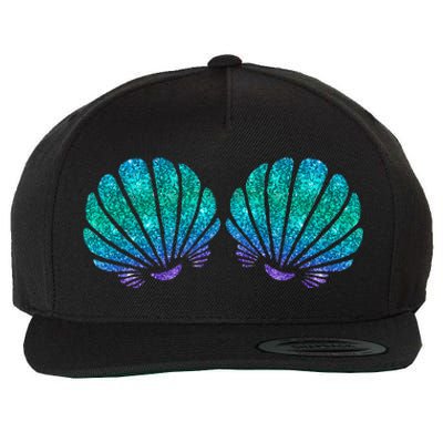 Mermaid Sea Shell Bra Costume Wool Snapback Cap