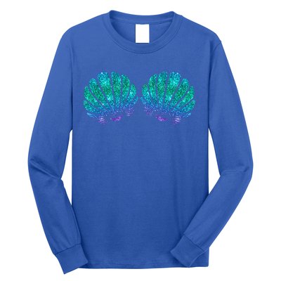Mermaid Sea Shell Bra Costume Long Sleeve Shirt