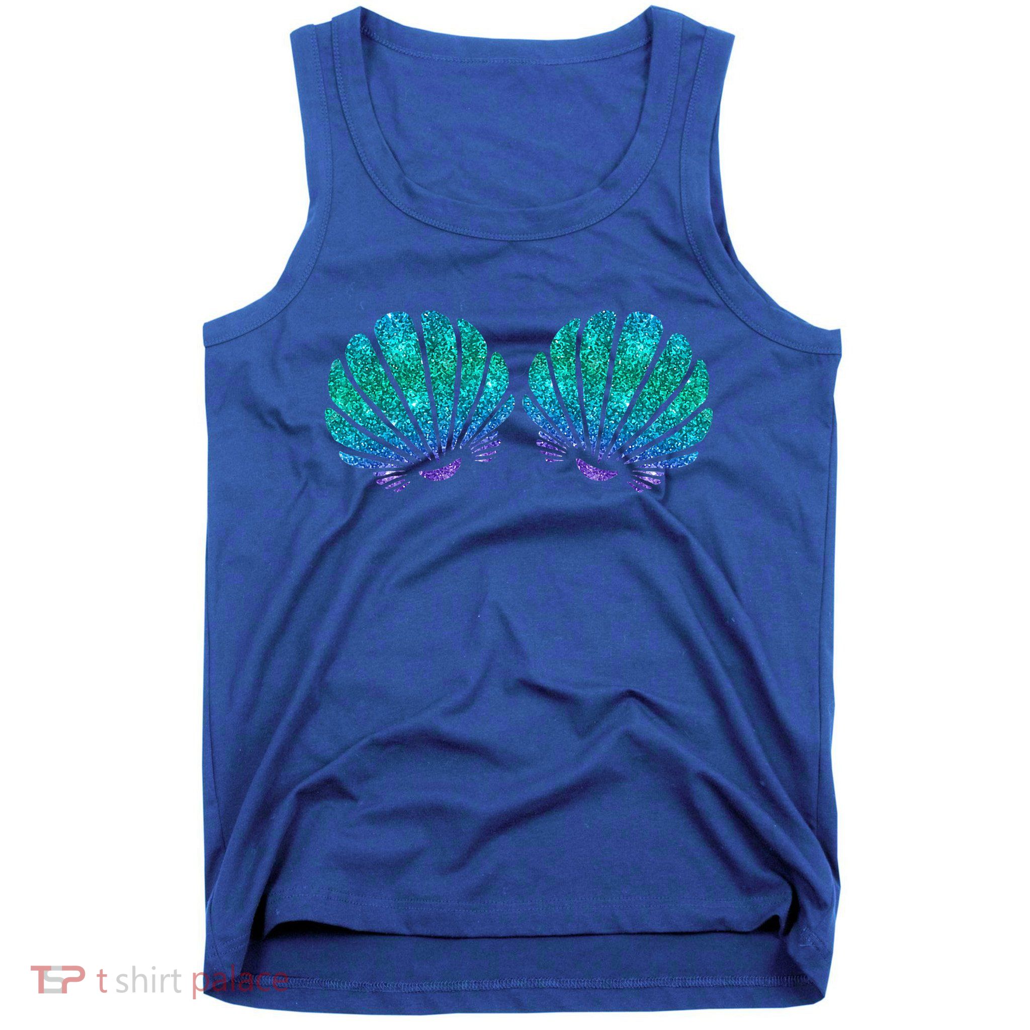 Mermaid Sea Shell Bra Costume Tank Top