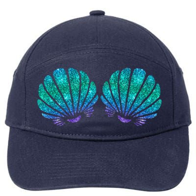 Mermaid Sea Shell Bra Costume 7-Panel Snapback Hat