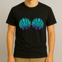 Mermaid Sea Shell Bra Costume T-Shirt