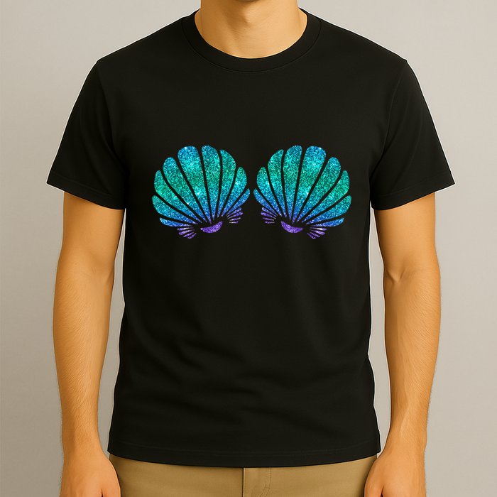 Mermaid Sea Shell Bra Costume T-Shirt