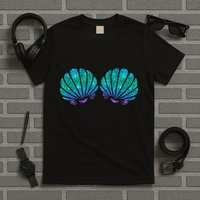 Mermaid Sea Shell Bra Costume T-Shirt