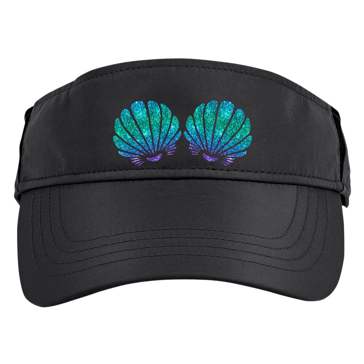 Mermaid Sea Shell Bra Costume Adult Drive Performance Visor