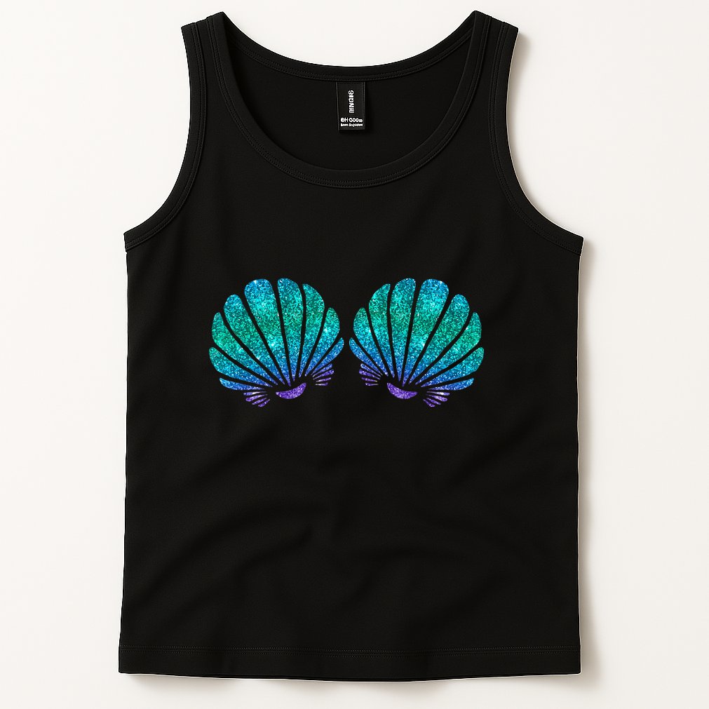 Mermaid Sea Shell Bra Costume Tank Top