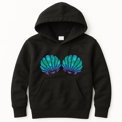 Mermaid Sea Shell Bra Costume Kids Hoodie