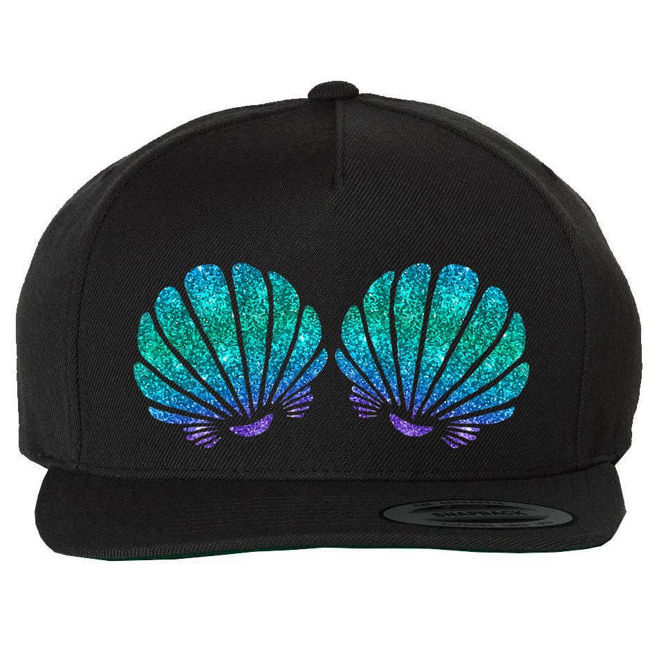 Mermaid Sea Shell Bra Costume Wool Snapback Cap