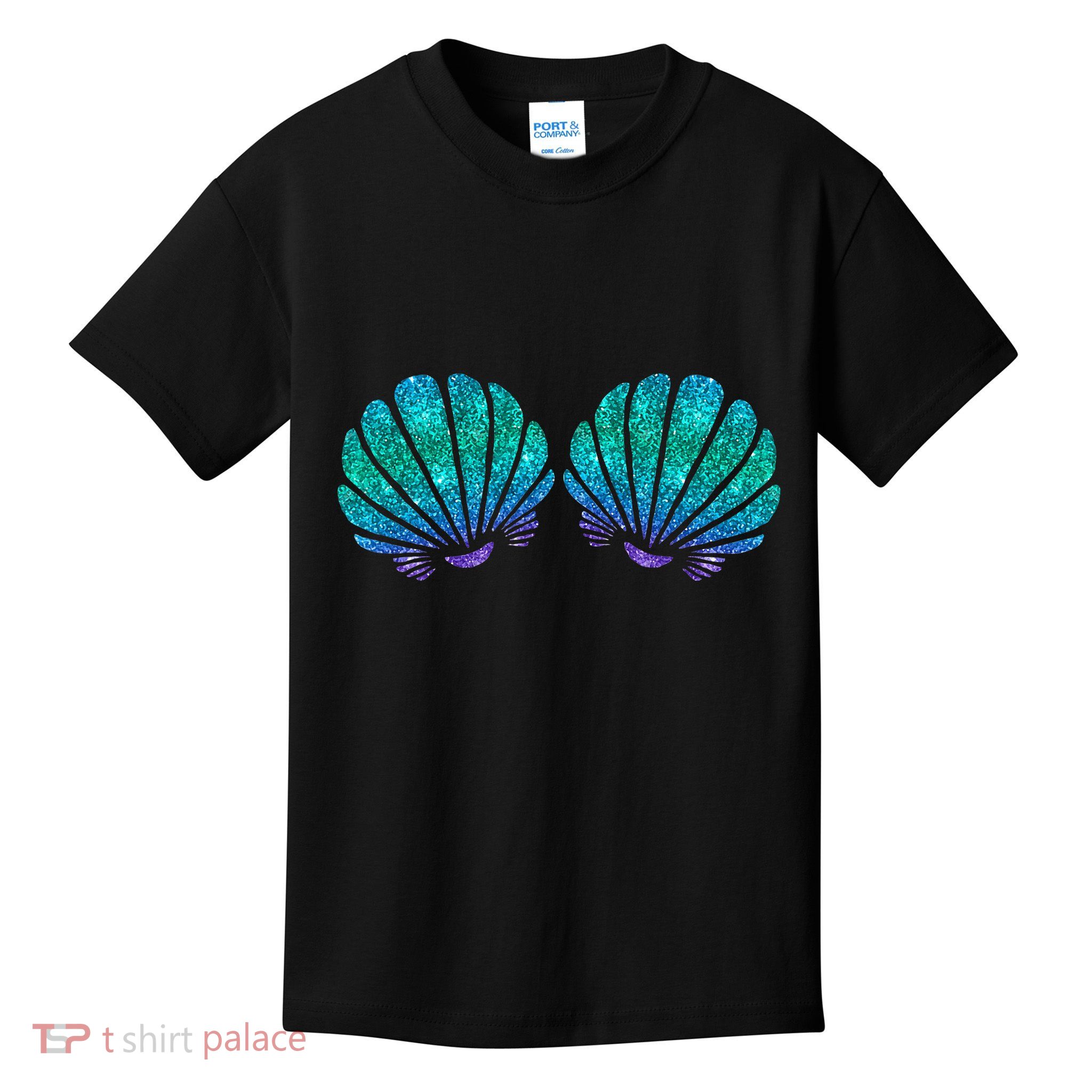 Mermaid Sea Shell Bra Costume Kids T-Shirt