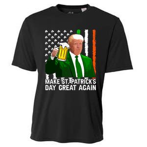 Make Saint St Patricks Day Great Again Funny Trump Cooling Performance Crew T-Shirt