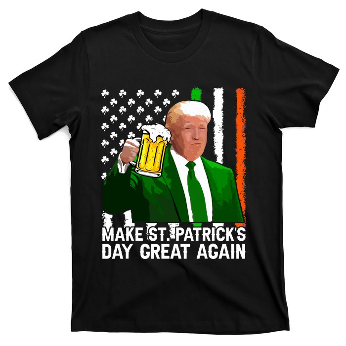 Make Saint St Patricks Day Great Again Funny Trump T-Shirt