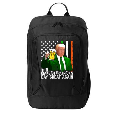 Make Saint St Patricks Day Great Again Funny Trump City Backpack