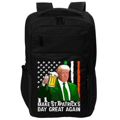 Make Saint St Patricks Day Great Again Funny Trump Impact Tech Backpack