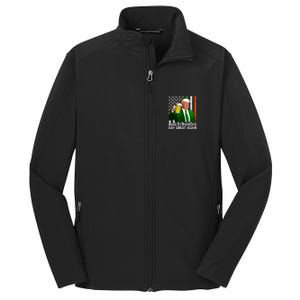 Make Saint St Patricks Day Great Again Funny Trump Core Soft Shell Jacket