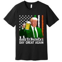 Make Saint St Patricks Day Great Again Funny Trump Premium T-Shirt