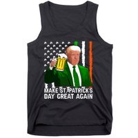 Make Saint St Patricks Day Great Again Funny Trump Tank Top