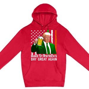 Make Saint St Patricks Day Great Again Funny Trump Premium Pullover Hoodie