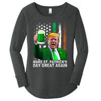 Make Saint St PatrickS Day Great Again Funny Trump Women's Perfect Tri Tunic Long Sleeve Shirt